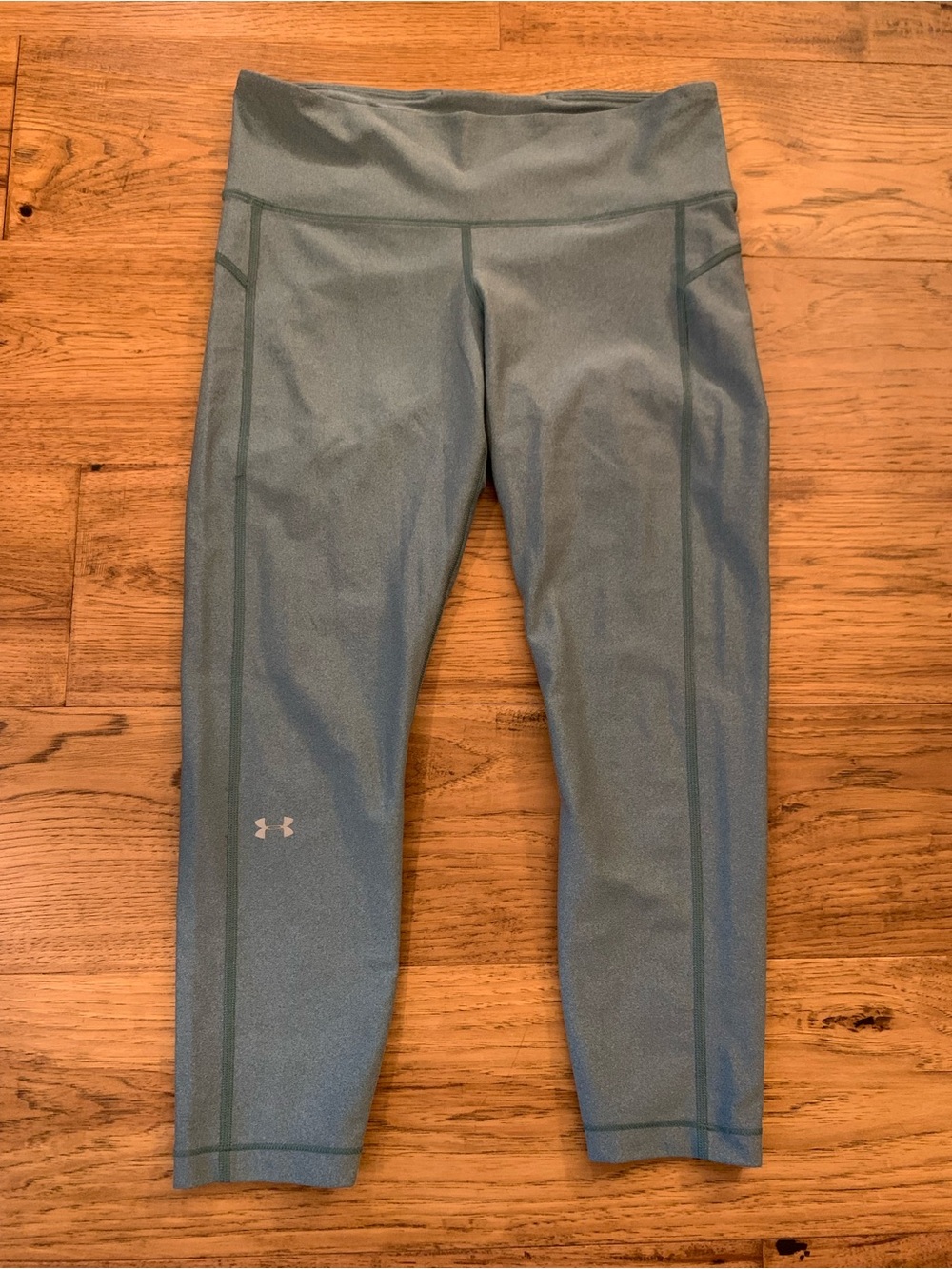 Under Armour Teal High-Waist Cropped Performance Leggings